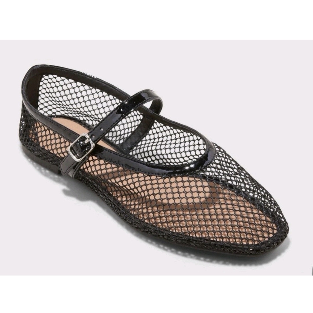 a new day Issa Mesh Mary Jane Ballet Flats with Memory Foam Insole 6- A New Day